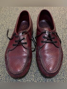SAS Amigo Men’s 11 M Time Lace Up Brown Black Leather Cushioned Shoes